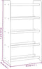 vidaXL - Schoenenrek - 90x24x81 - cm - bewerkt - hout - bruin