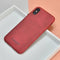 Lunso - ultra dunne backcover hoes - Geschikt voor iPhone X / XS - lederlook rood