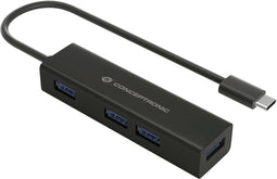 Conceptronic HUBBIES07B - USB Hub - 4x USB 3.2 Gen 1 - Zwart