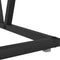 vidaXL - Salontafel - in - zwart - eiken - - - 100x50x40 - cm - - - Gemaakt - van - composiet - hout - en - metaal