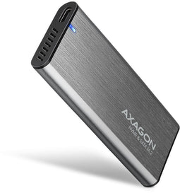 Axagon EEM2-SG2 - Externe M.2 NVMe & SATA SSD Behuizing - USB 3.2 Gen 2 10Gb/s - Grijs