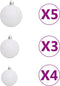 vidaXL - Kunstkerstboom - met - scharnieren - 150 - LED's - en - kerstballen - 150 - cm
