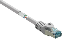Renkforce RF-5047510 RJ45 Netwerkkabel, patchkabel CAT 6A S/FTP 0.25 m Grijs Snagless, Vlambestendig 1 stuk(s)