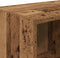 vidaXL - Schoenenrekken - 2 - st - stapelbaar - 89,5x30x40 - cm - oud - houtkleurig