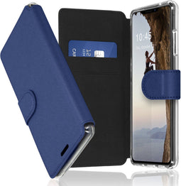 Accezz Hoesje Geschikt voor iPhone 13 Hoesje Met Pasjeshouder - Accezz Xtreme Wallet Bookcase - Donkerblauw