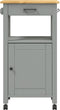 vidaXL - Keukentrolley - MONZA - 48x40x90 - cm - massief - grenenhout