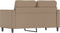 vidaXL - Tweezitsbank - 120 - cm - kunstleer - cappuccinokleurig