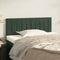 vidaXL - Hoofdbord - 100x5x78/88 - cm - fluweel - donkergroen