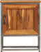 vidaXL - Nachtkastje - 40x30x50 - cm - gerecycled - teakhout - en - staal