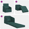 vidaXL - Vloersofa - Bed - 2-in-1 - Donkergroen - 65x80x83 - cm
