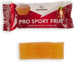 Neapharma Pro Sport Fruit Ananas - Energy Fruit Chew - Energy gummy - langdurige energie - Isomaltulose werking - Per 10 fruits