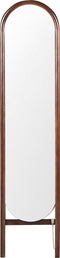 Beliani CHELLES - Staande spiegel - Donkere houtkleur - Paulowniahout
