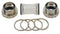 Neco Bottom bracket aluminium cups zilver