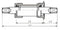 Neco Trapas Italiaans 110 X 36 Mm Zilver