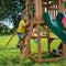 Backyard Discovery Belmont Speeltoestel - Speeltoren met Schommels, Glijbaan, Zandbak en Picknicktafel - Speelhuis met verdieping van hout voor de tuin / buiten