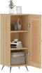 vidaXL - Dressoir - 34,5x34x90 - cm - bewerkt - hout - sonoma - eiken