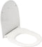 Plieger Zano Slim - D-Vorm Toiletbril - Duroplast - Softclose - Wit - Met Deksel - RVS bevestiging (1 stuk)