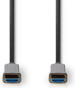 Nedis Actieve Optische Ultra High Speed HDMI-Kabel met Ethernet - HDMI Connector - HDMI Connector - 8K@60Hz - 48 Gbps - 100.0 m - Rond - PVC - Zwart - Gift Box