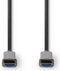 Nedis Actieve Optische Ultra High Speed HDMI-Kabel met Ethernet - HDMI Connector - HDMI Connector - 8K@60Hz - 48 Gbps - 50.0 m - Rond - PVC - Zwart - Gift Box