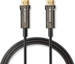 Nedis Actieve Optische Ultra High Speed HDMI-Kabel met Ethernet - HDMI Connector - HDMI Connector - 8K@60Hz - 48 Gbps - 100.0 m - Rond - PVC - Zwart - Gift Box