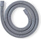 Nedis Afvoerslang - 21 mm - 19 mm - 1.5 Bar - 90 °C - 1.80 m - Toepassing: Schotel / Wasmachine - Grijs