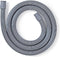 Nedis Afvoerslang - 21 mm - 19 mm - 1.5 Bar - 90 °C - 3.00 m - Toepassing: Schotel / Wasmachine - Grijs