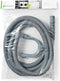 Nedis Afvoerslang - 21 mm - 19 mm - 1.5 Bar - 90 °C - 3.00 m - Toepassing: Schotel / Wasmachine - Grijs