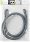 Nedis Afvoerslang - 22 mm - 19 mm - 0.5 Bar - 60 °C - 1.50 m - Toepassing: Schotel / Wasmachine - Grijs