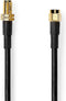 Nedis Antennekabel - SMA Male - SMA Female - Verguld - 50 Ohm - Dubbel Afgeschermd - 10.0 m - Rond - PVC - Zwart - Doos