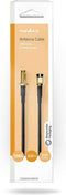 Nedis Antennekabel - SMA Male - SMA Female - Verguld - 50 Ohm - Enkelvoudig Afgeschermd - 3.00 m - Rond - PVC - Zwart - Doos