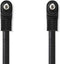 Nedis Audio-Videokabel - 3,5 mm Male - 3,5 mm Male - Vernikkeld - 1.00 m - Rond - PVC - Zwart