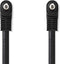 Nedis Audio-Videokabel - 3,5 mm Male - 3,5 mm Male - Vernikkeld - 2.00 m - Rond - PVC - Zwart