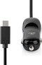 Nedis Autolader - 18 W - 1x 3.0 A - Outputs: 1 - USB-C Kabel - 1.00 m - Single Voltage Output