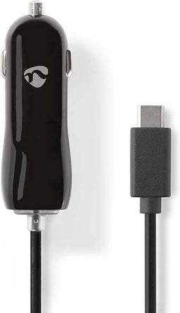 Nedis Autolader - 18 W - 1x 3.0 A - Outputs: 1 - USB-C Kabel - 1.00 m - Single Voltage Output