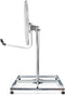 Nedis Balkonstandaard voor Satellietschotel - Mast Lengte: 0.75 m - Maximale schotelgrootte: 90.0 cm - Afmeting bodemplaat: 4 x 30 x 30 cm - Staal - Zilver