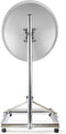 Nedis Balkonstandaard voor Satellietschotel - Mast Lengte: 1.00 m - Maximale schotelgrootte: 90.0 cm - Afmeting bodemplaat: 1 x 50 x 50 cm - Staal - Zilver