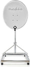 Nedis Balkonstandaard voor Satellietschotel - Mast Lengte: 1.00 m - Maximale schotelgrootte: 90.0 cm - Afmeting bodemplaat: 1 x 50 x 50 cm - Staal - Zilver