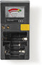 Nedis Batterijtester - 9V - AA - AAA - Button Cell - C - D - Zwart