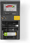 Nedis Batterijtester - 9V - AA - AAA - Button Cell - C - D - Zwart