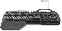 Nedis Bedraad Gaming Toetsenbord - USB - Mechanische Toetsen - RGB - Frans - Frans - USB Gevoed - Lengte stroomkabel: 1.70 m - Gaming