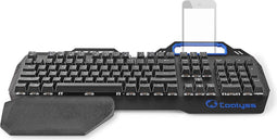 Nedis Bedraad Gaming Toetsenbord - USB - Mechanische Toetsen - RGB - US internationaal - US Internationaal - USB Gevoed - Lengte stroomkabel: 1.70 m - Gaming