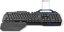 Nedis Bedraad Gaming Toetsenbord - USB - Mechanische Toetsen - RGB - Noors - Scandinavisch - USB Gevoed - Lengte stroomkabel: 1.70 m - Gaming