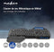 Nedis Bedraad Gaming Toetsenbord - USB - Mechanische Toetsen - RGB - Frans - Frans - USB Gevoed - Lengte stroomkabel: 1.70 m - Gaming