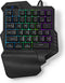 Nedis Bedraad Gaming Toetsenbord - USB Type-A - Membrane Toetsen - RGB - Enkelhandig - Universeel - USB Gevoed - Lengte stroomkabel: 1.60 m - Gaming