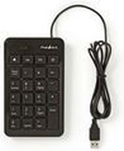 Nedis Bedraad Toetsenbord - USB-A - Kantoor - Enkelhandig - Nummeriek - Numeriek toetsenbord