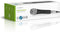 Nedis Bedrade Microfoon - Cardioïde - Afneembare Kabel - 5.00 m - 50 Hz - 15 kHz - 600 Ohm - -72 dB - Aan/uit knop - Inclusief reiskoffer - Metaal - Grijs / Zwart