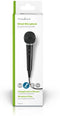 Nedis Bedrade Microfoon - Cardioïde - Vaste Kabel - 5.00 m - 80 Hz - 12 kHz - 600 Ohm - -75 dB - Aan/uit knop - ABS - Zwart