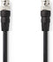 Nedis BNC-Videokabel - BNC Male - BNC Male - Vernikkeld - 75 Ohm - 5.00 m - Rond - PVC - Zwart - Envelop