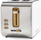 Nedis Broodrooster - Soft Touch Series - 2 Sneetjes Brood - 2 Sleuven - Bruining niveaus: 6 - Ontdooifunctie - Wit