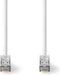 Nedis Cat 8.1 Netwerkkabel - S/FTP - RJ45 Male - RJ45 Male - 15.0 m - Rond - LSZH - Wit - Envelop